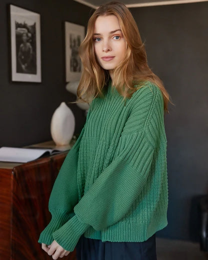 Delčia Fern Green Sweater