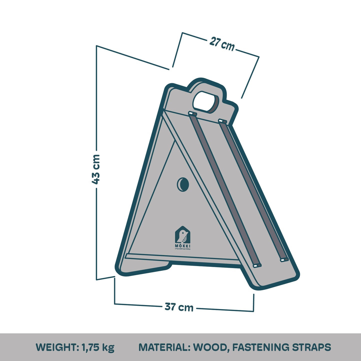 MÖKKI - Triangular Bird House