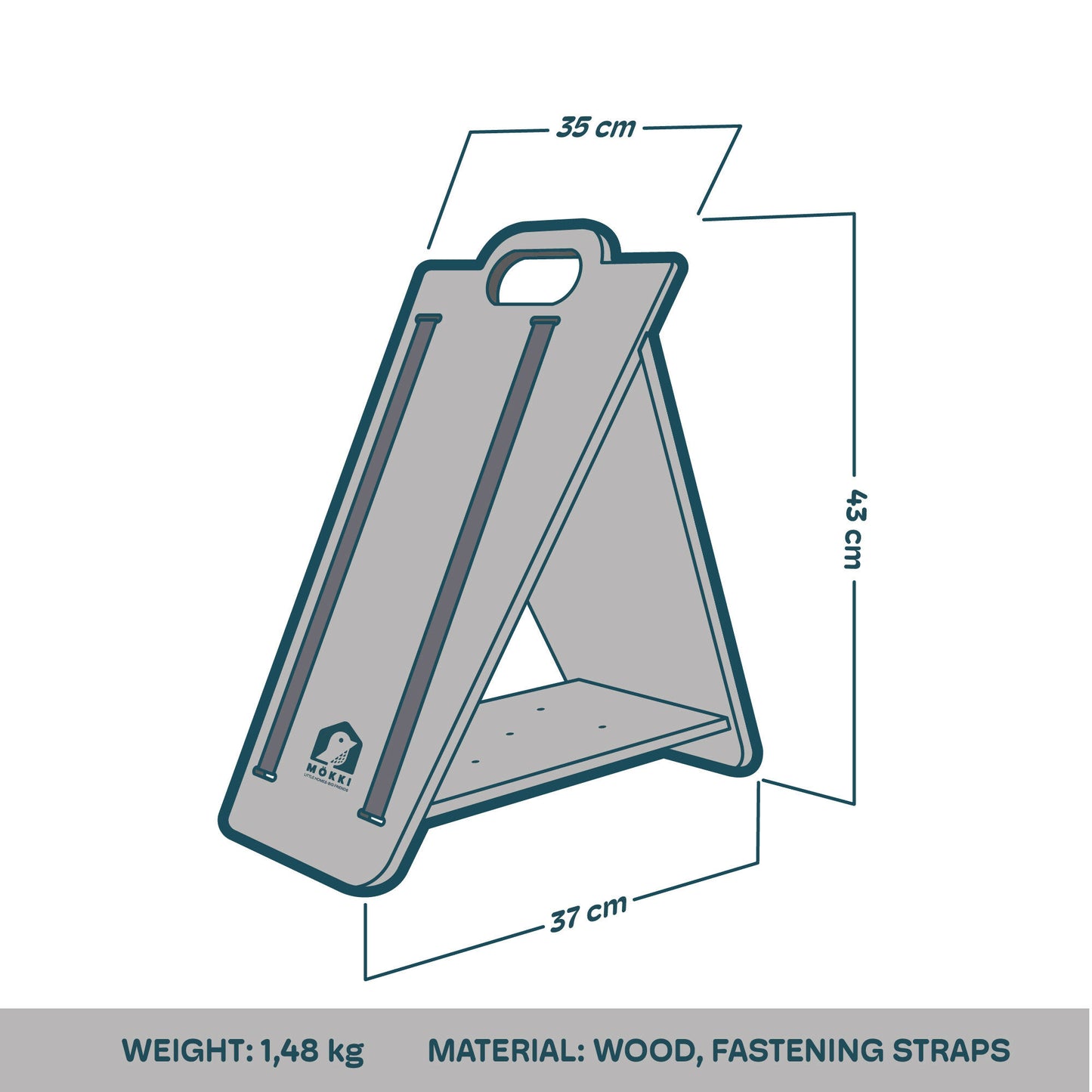 MÖKKI - Triangular Bird Feeder