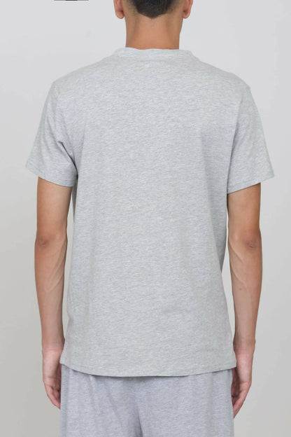 V Neck Jersey T-shirt Grey