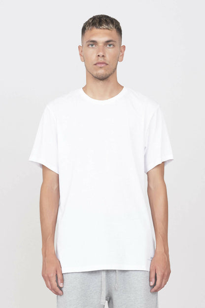 Rundhals-T-Shirt Weiß