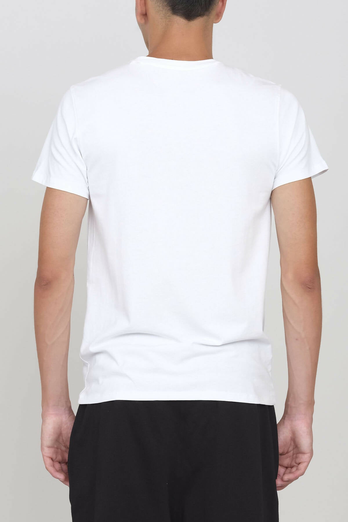 Crew Neck Jersey T-shirt White