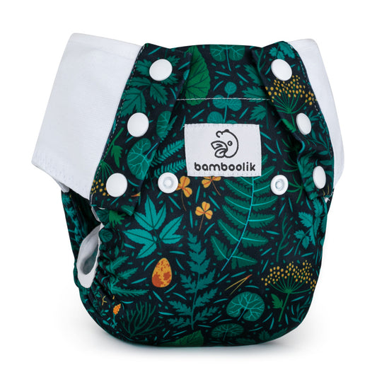 Bamboolik Reusable Diapers - Trainer | Color: Fern, Size: L