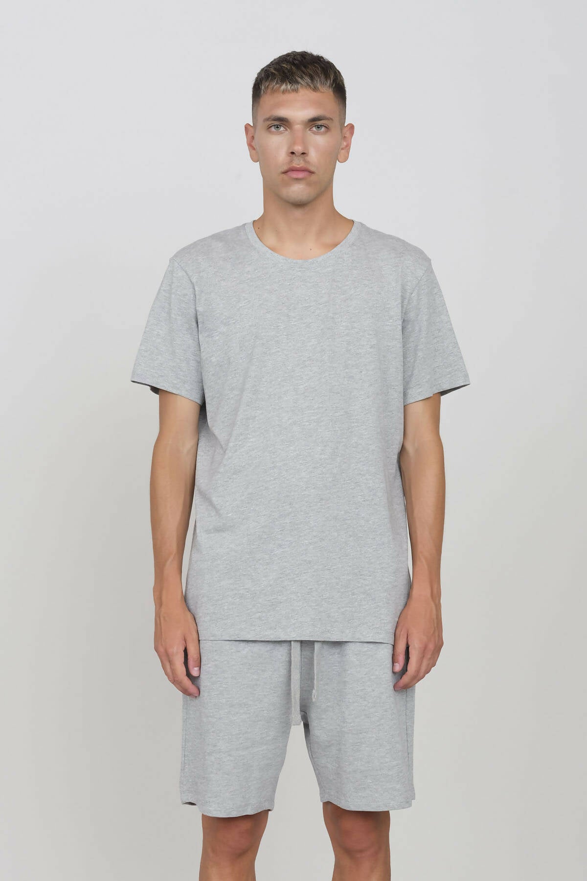 Rundhals-T-Shirt Grau