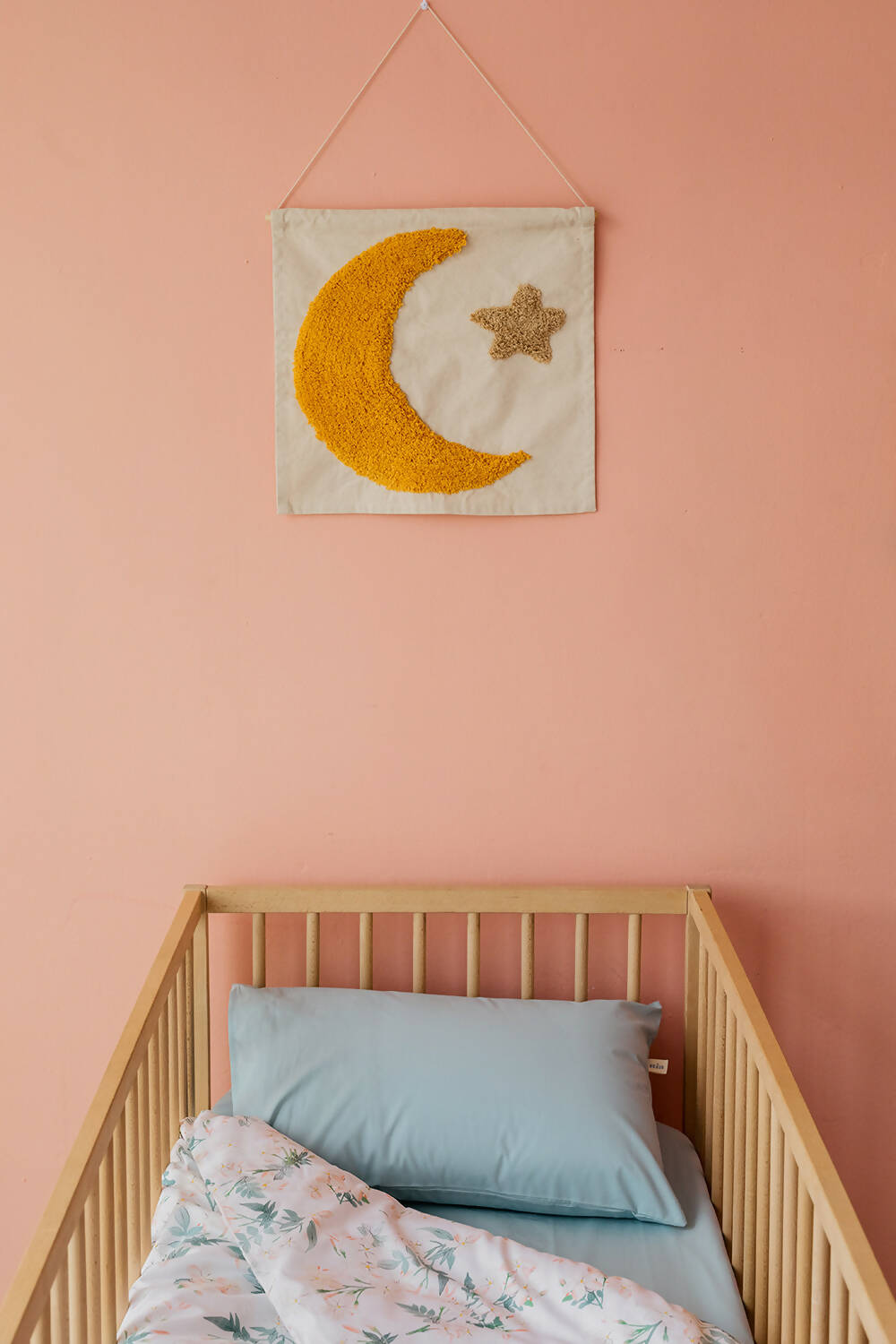 Funda de almohada para bebé - Azul Nube