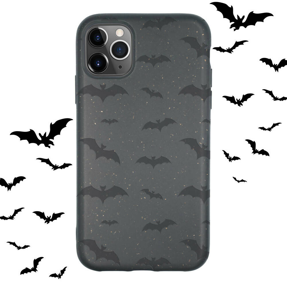 Biodegradable Phone Case - Black Bats