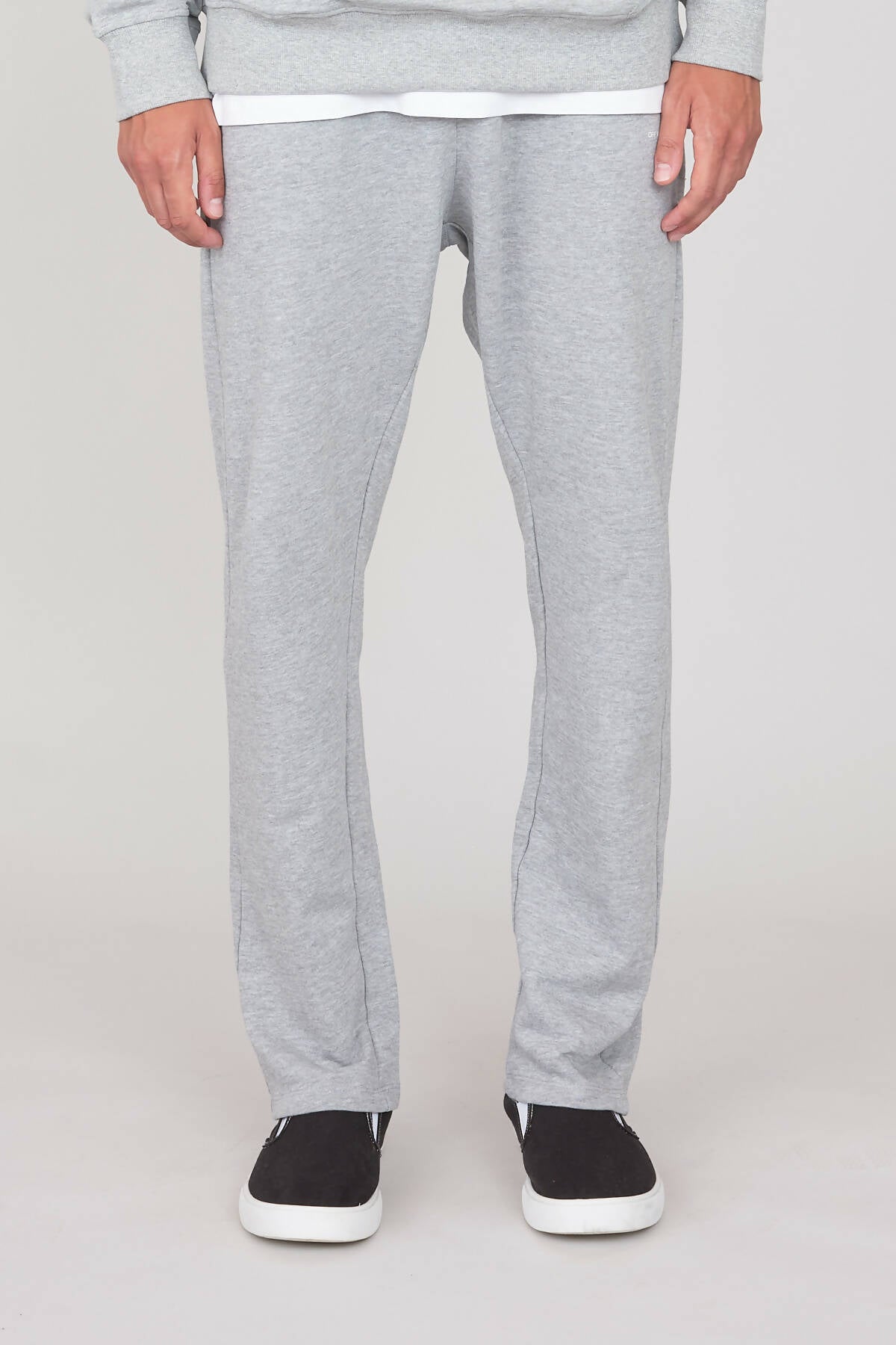 Brushed Straight Joggers Grey