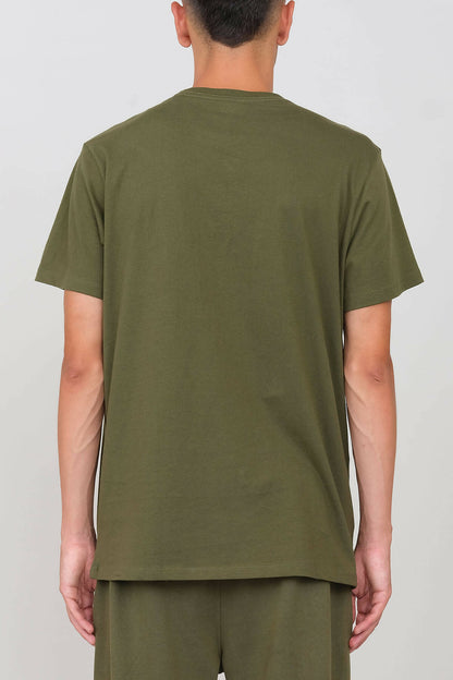 Crew Neck T-shirt Military Green