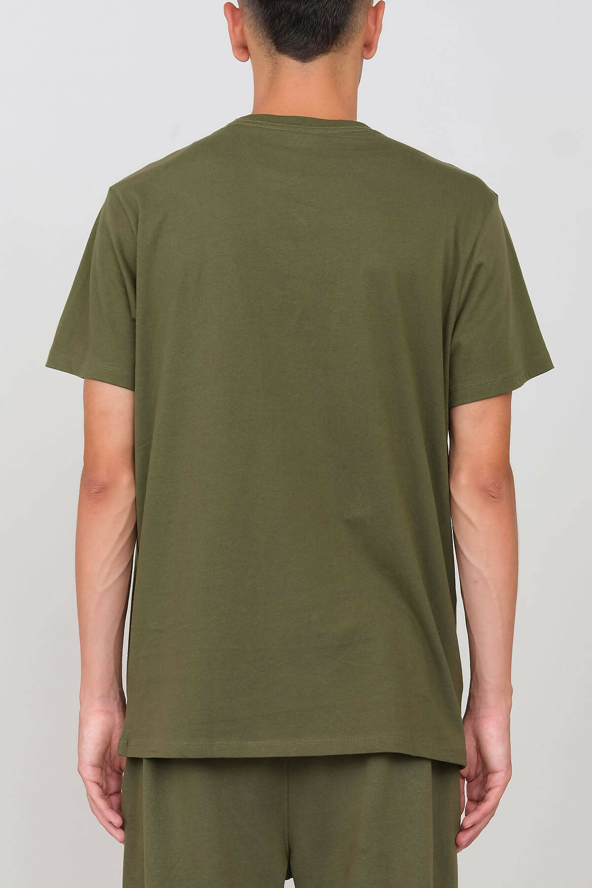 Camiseta Cuello Redondo Verde Militar