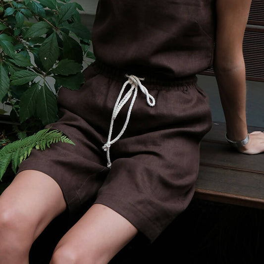Shorts sueltos de lino - 100% lino orgánico