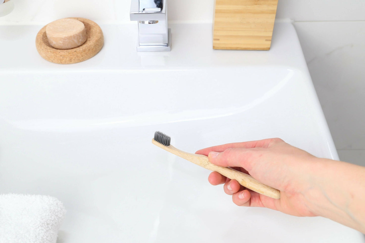 Bamboo Toothbrush | Soft Charcoal Bristles