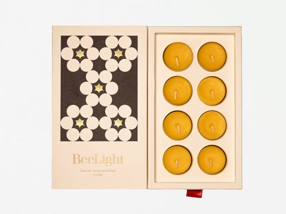 BeeLight beeswax candles (8 candles)