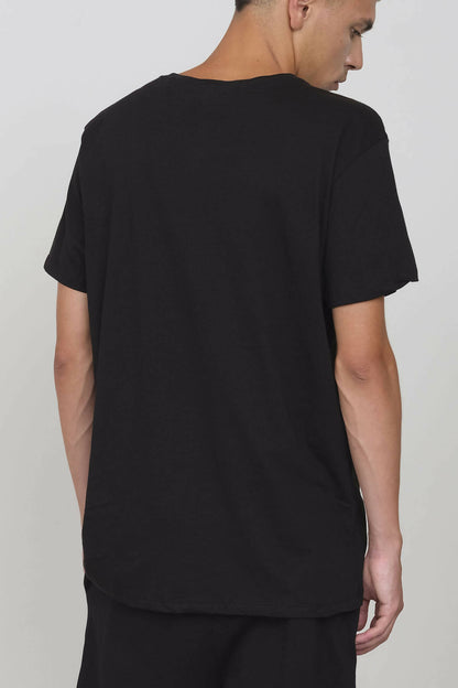 V Neck T-shirt Black