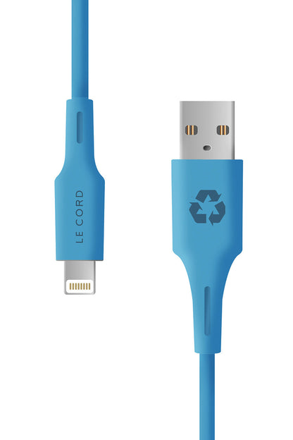 Blue Ocean iPhone Lightning cable - 1.2 meter - Made of recycled plastics