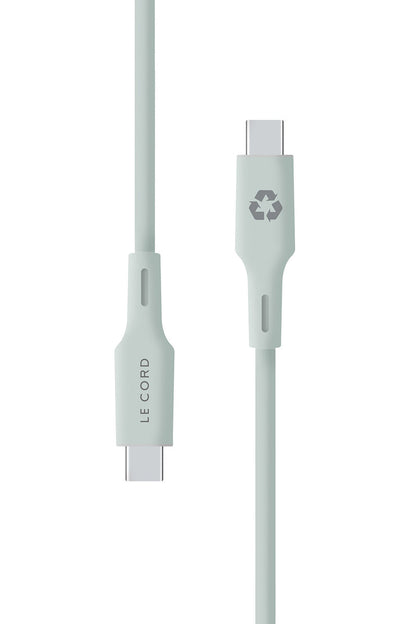Pale Pine Type C cable - 1.2 meter - Made of recycled plastics