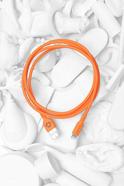 Sunset iPhone Lightning cable - 1.2 meter - Made of recycled plastics