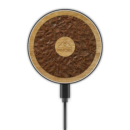 Big Wireless Charger - With Organic and Wood Materials