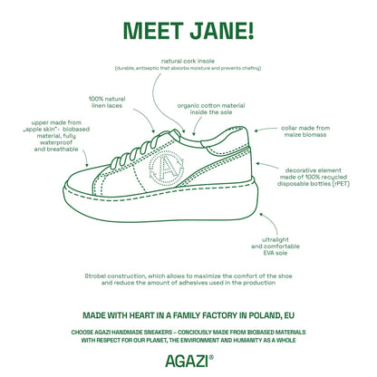Apfel- und Mais-Sneakers JANE