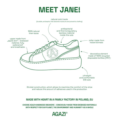 Apfel- und Mais-Sneakers JANE