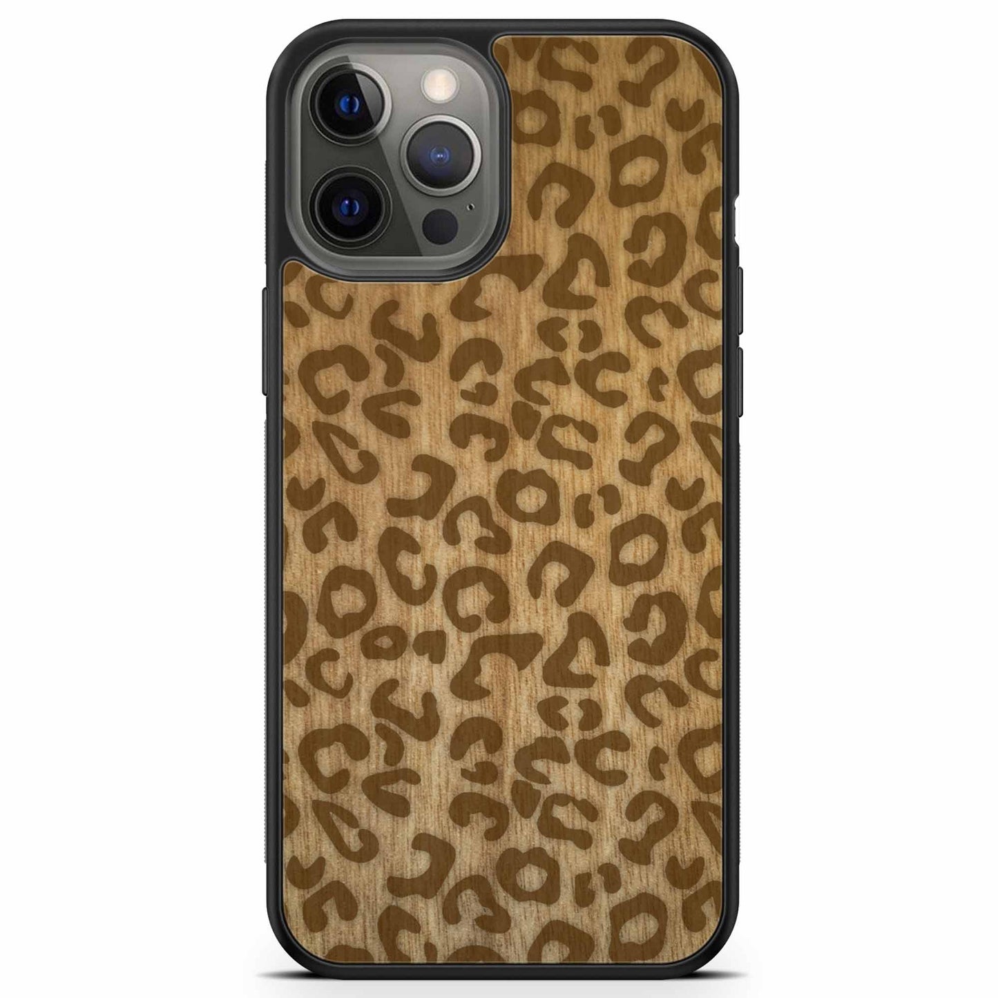 Wood Phone Case - Cheetah Print
