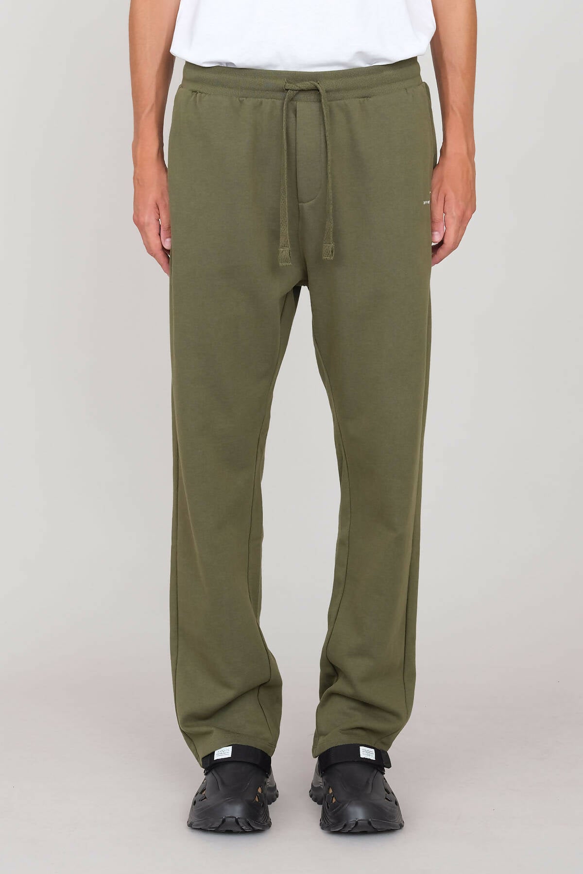 Brushed Straight Joggers Military Green