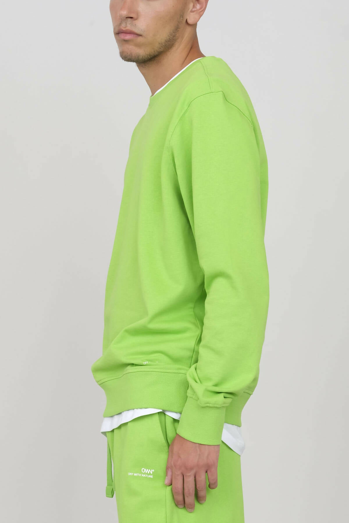Crew Neck Sweatshirt Apple Green