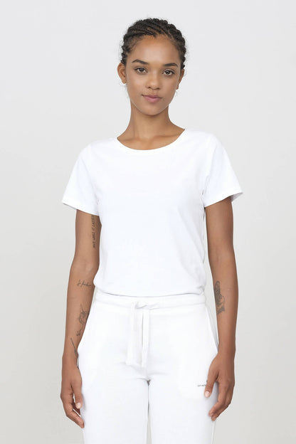 Camiseta Stretch Cuello Redondo Blanco