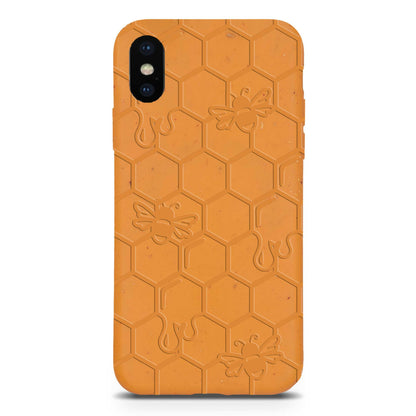 Estuche biodegradable para teléfono - Honey Bee amarillo, naranja y negro