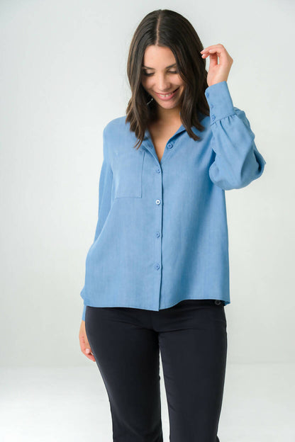 Shirt Kauri blue jeans